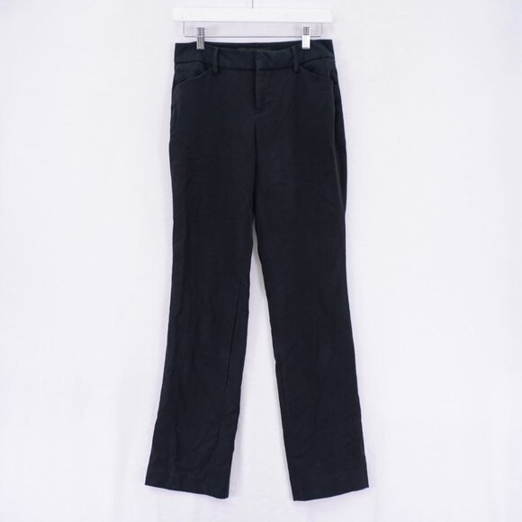 Nine West Jeans Dress Pants Trousers Black -2/26-  28 / 32.5 Mid Rise Polyester - Picture 1 of 6